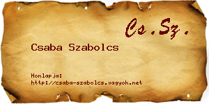 Csaba Szabolcs névjegykártya